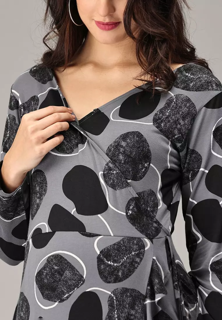 Pret-A-Potion Wrap Maternity And Nursing Dress