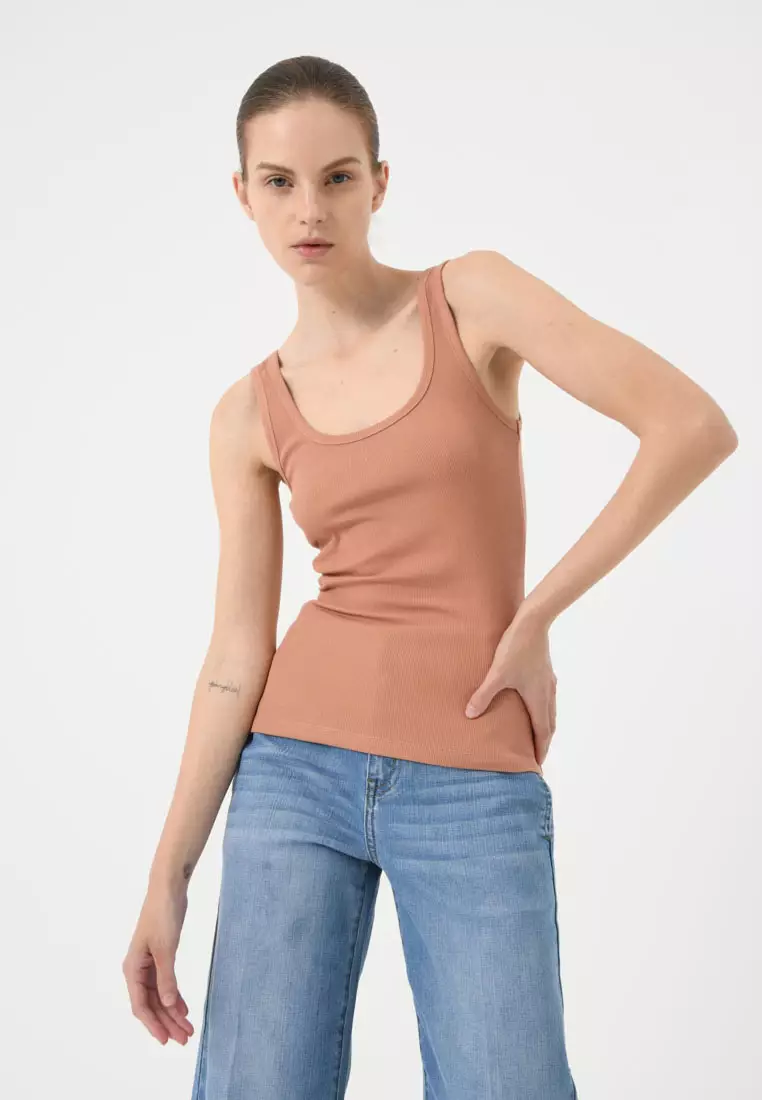 Basic Wide Strap Tank Top