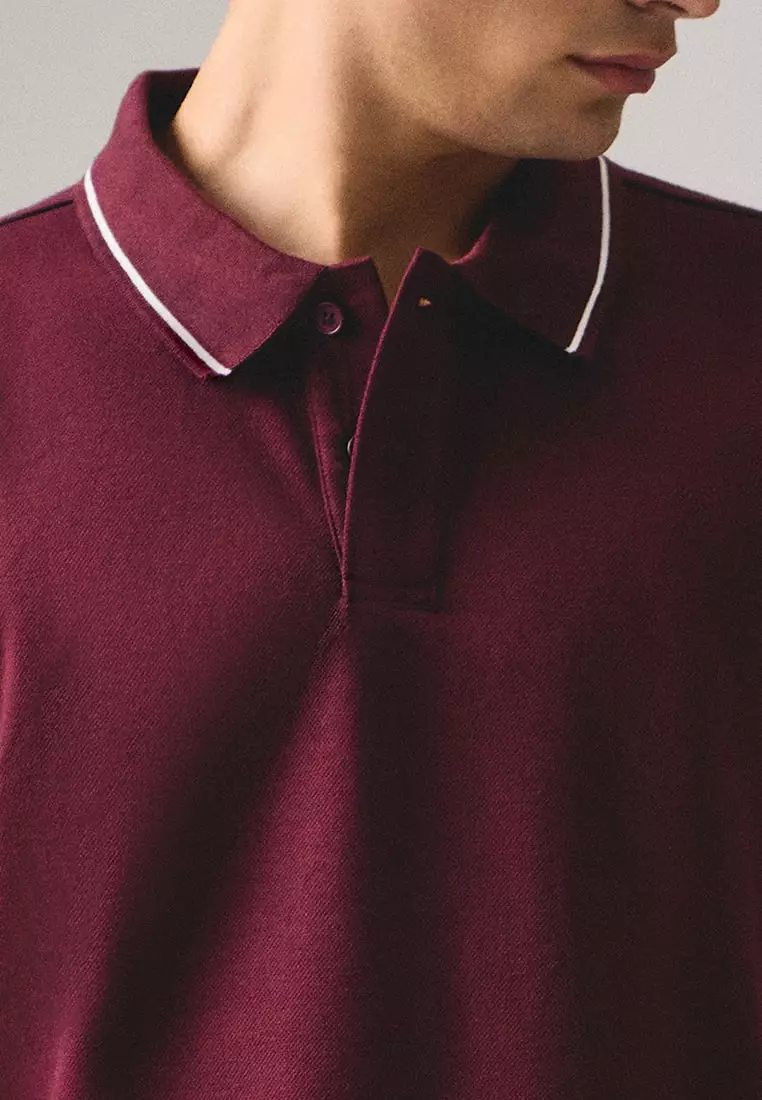 Premium Regular Fit Polo Shirt With Contrast Tipping