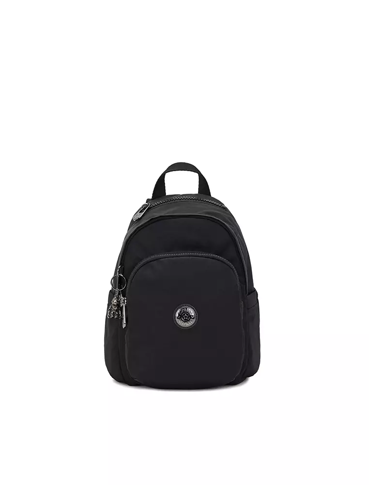 Kipling small on sale black backpack