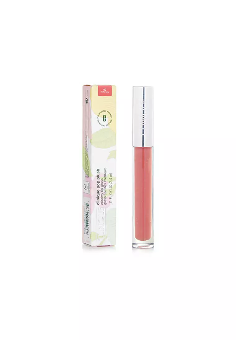Clinique - Pop Plush Creamy Lip Gloss - # 02 Chiffon Pop 3.4ml/0.11oz