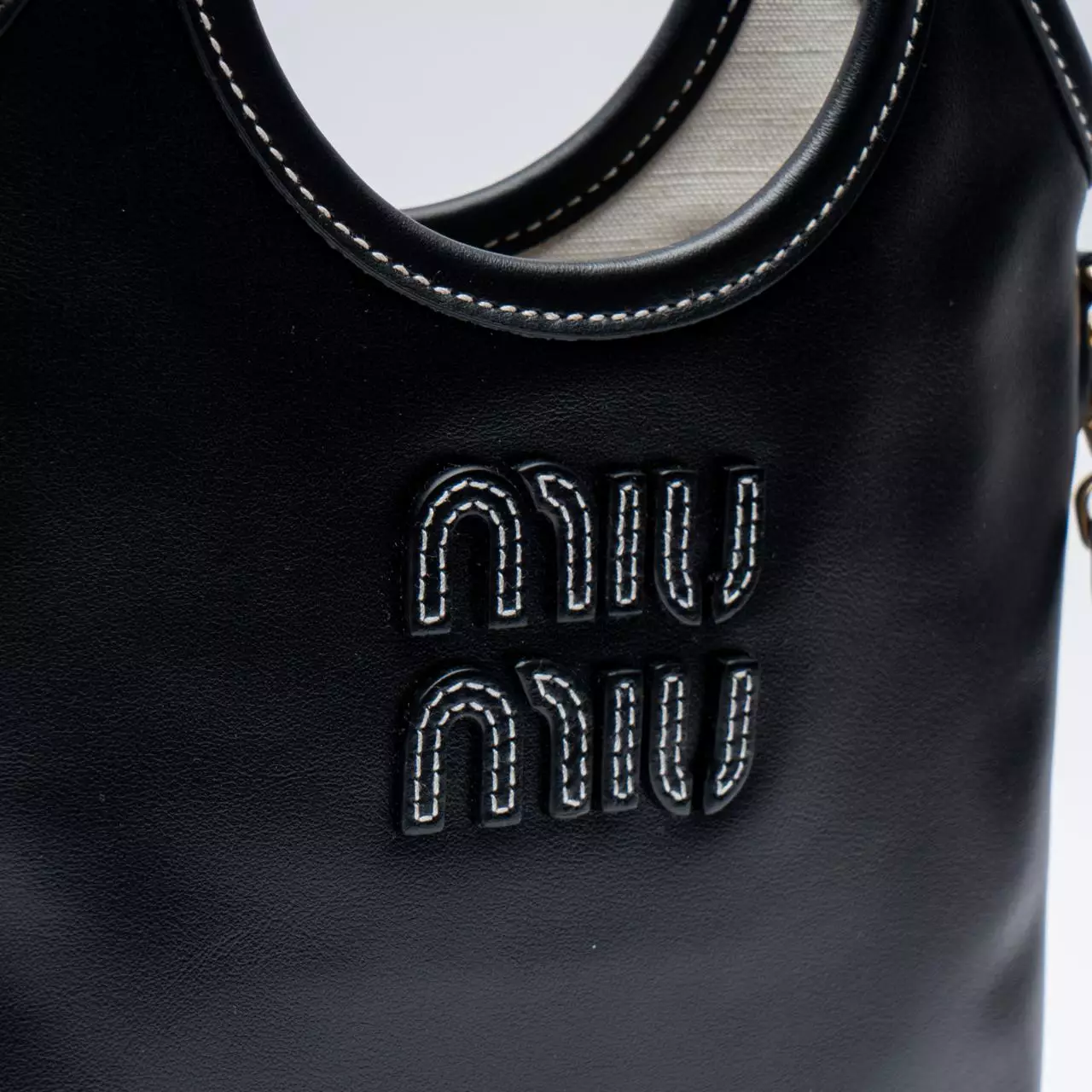 Ivy Mini Leather Tote Bag Black