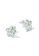 925 Signature silver 925 SIGNATURE Solid 925 Sterling Silver Checked Green Flower Studs 117B2AC52D191BGS_2