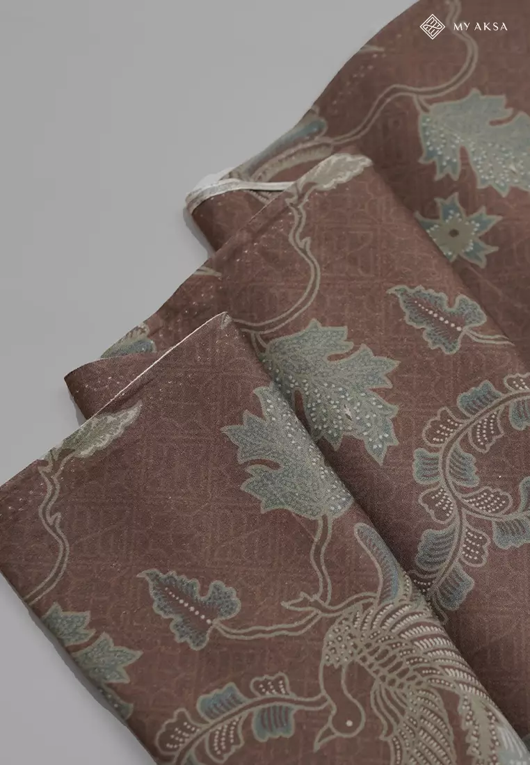 My Aksa Batik Premium Kain Katun Superfine Jarak Semu Brown