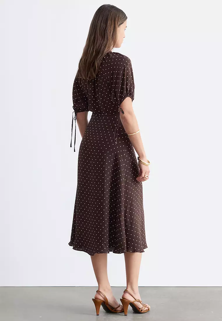 Tie-Waist Midi Dress