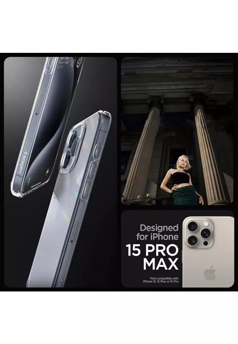 Buy Spigen Crystal Hybrid Case Crystal Clear for iPhone 15 Pro Max