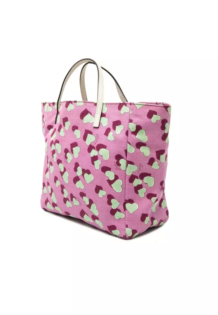 Pre-Loved Gucci Kids Canvas Heartbeat Tote
