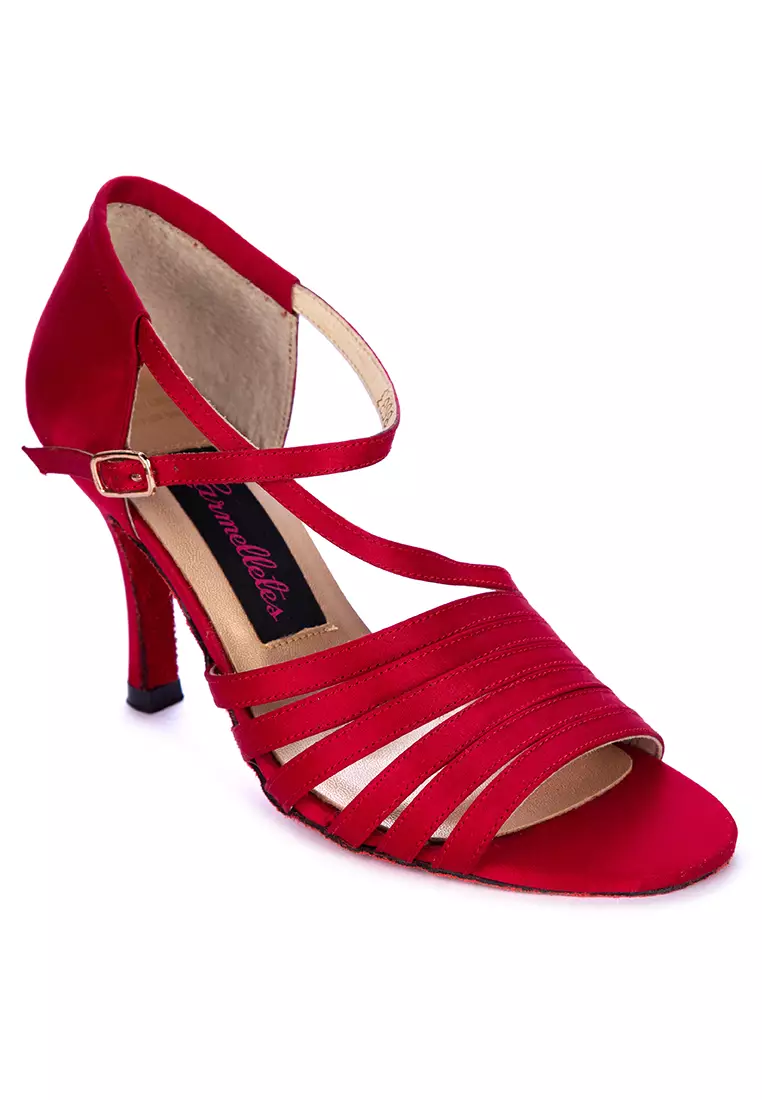 Satin Strappy Heels Dancing Shoes