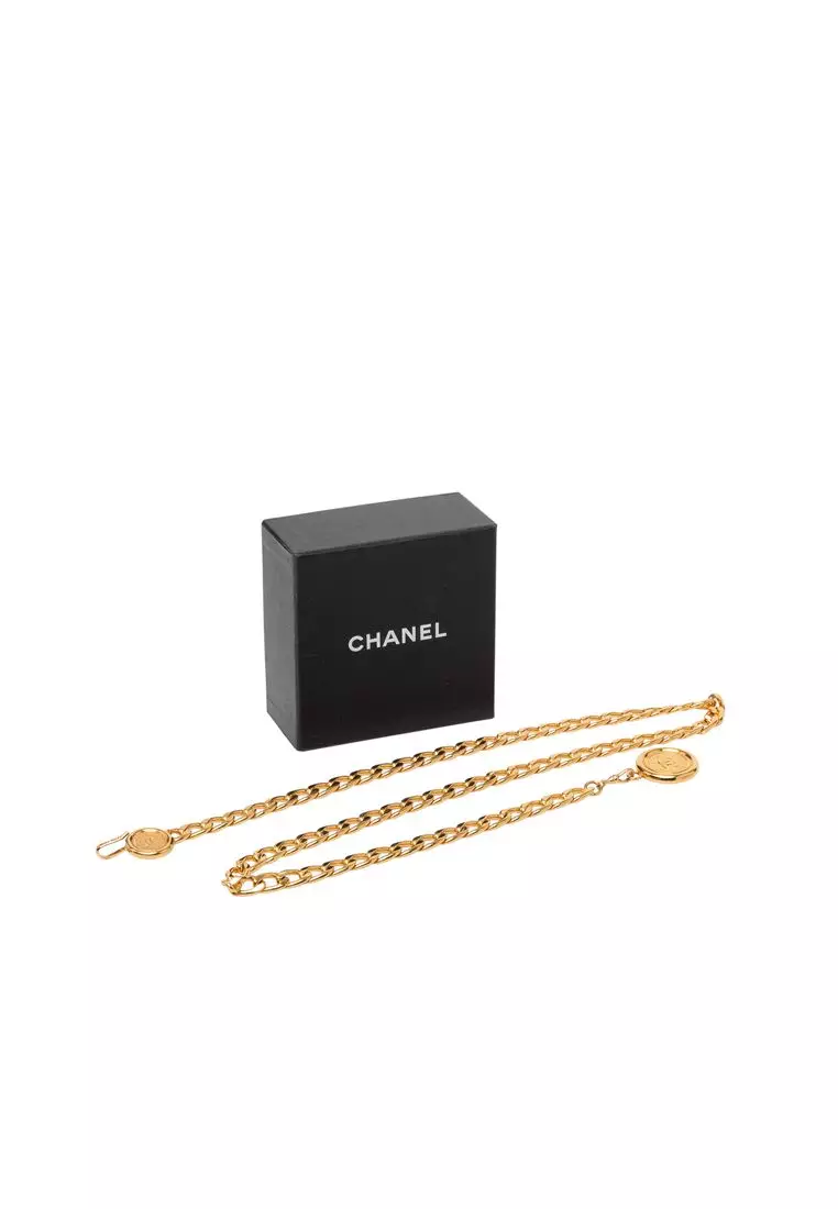 Buy Chanel Pre-Loved Chanel Cc Gold Plated Medallion Chain  display picture 3