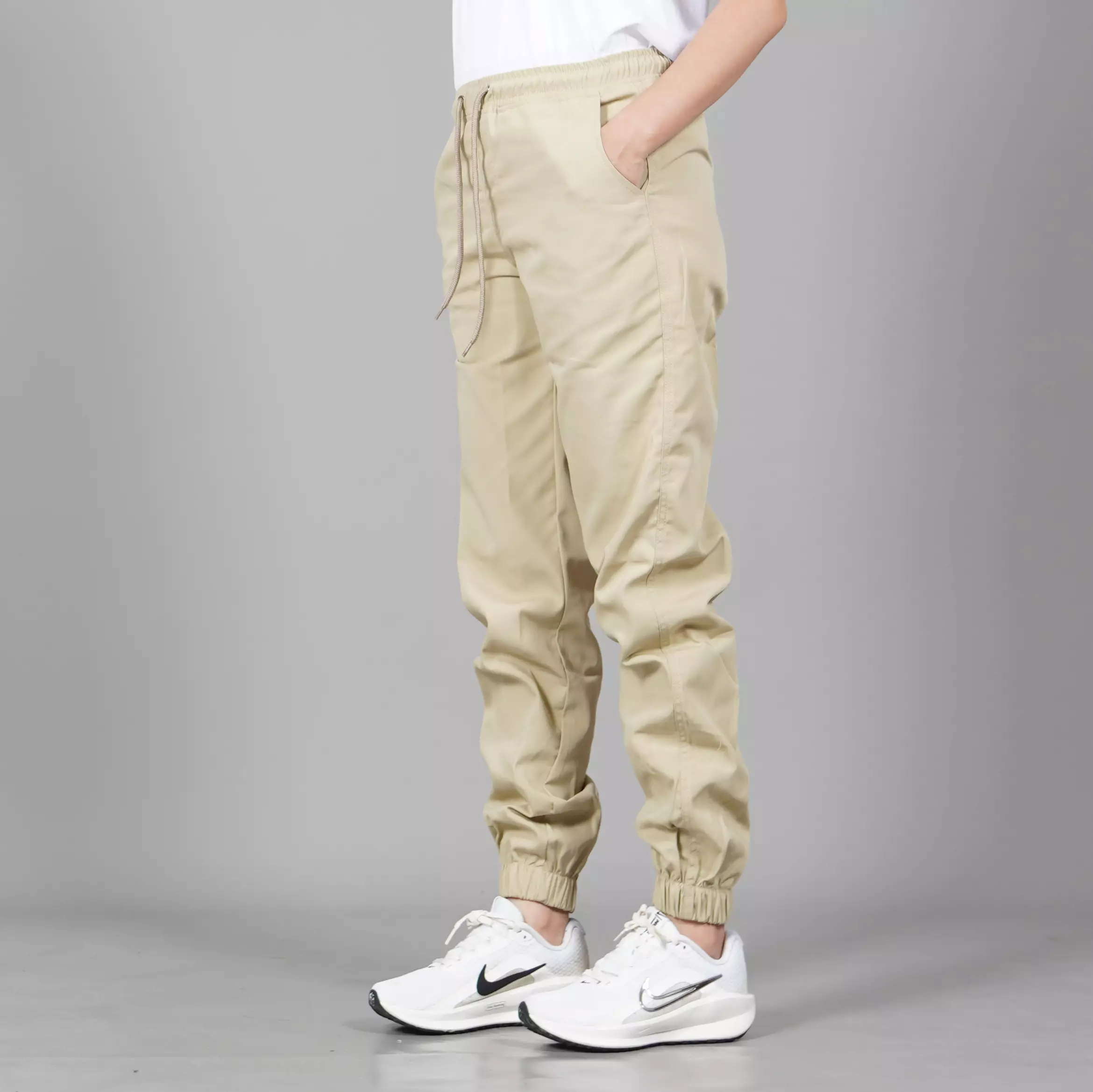  DIAN Celana Joger Pants Celana Jogger Pants Wanita Joggerpants - KREM