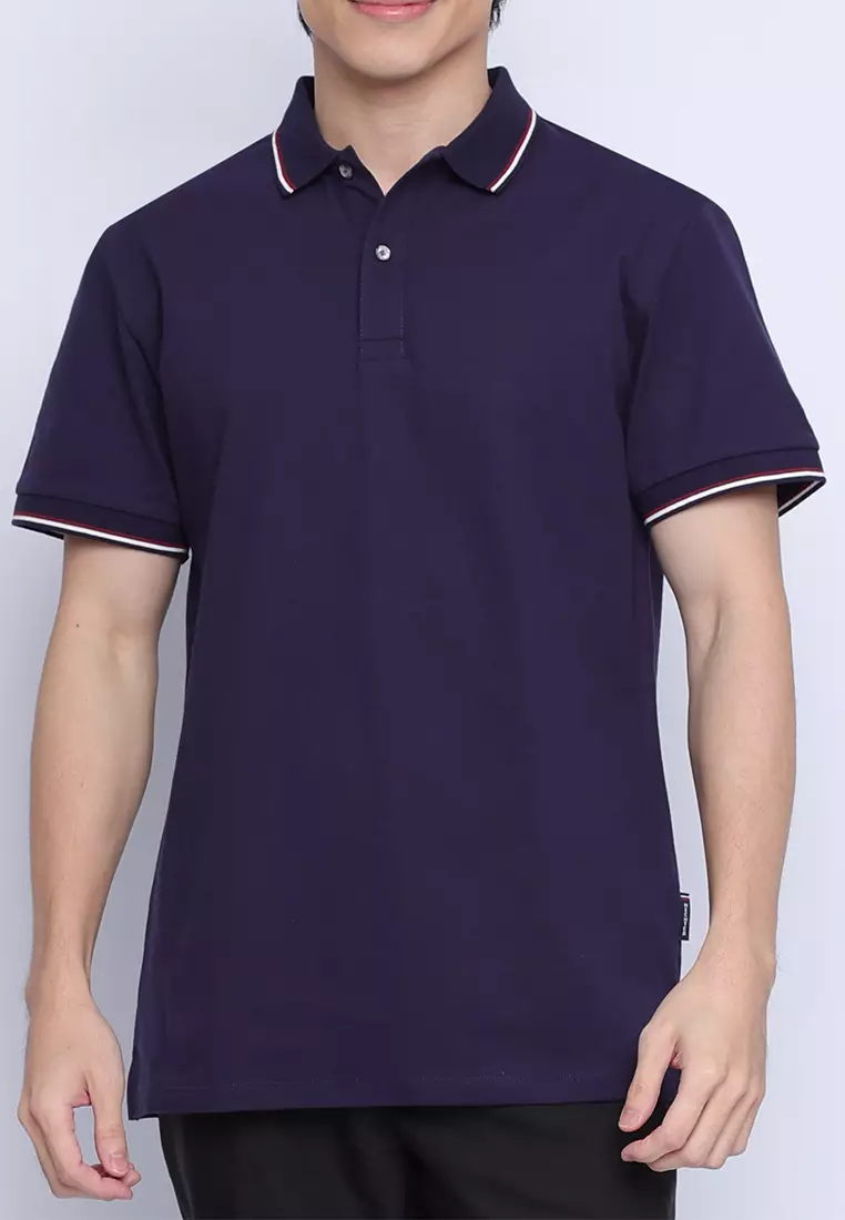 Color Block Pique Polo Shirt