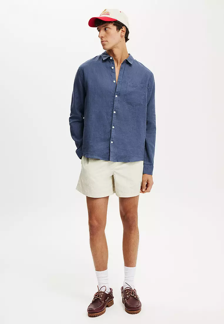 Relaxed Linen Long Sleeve Shirt