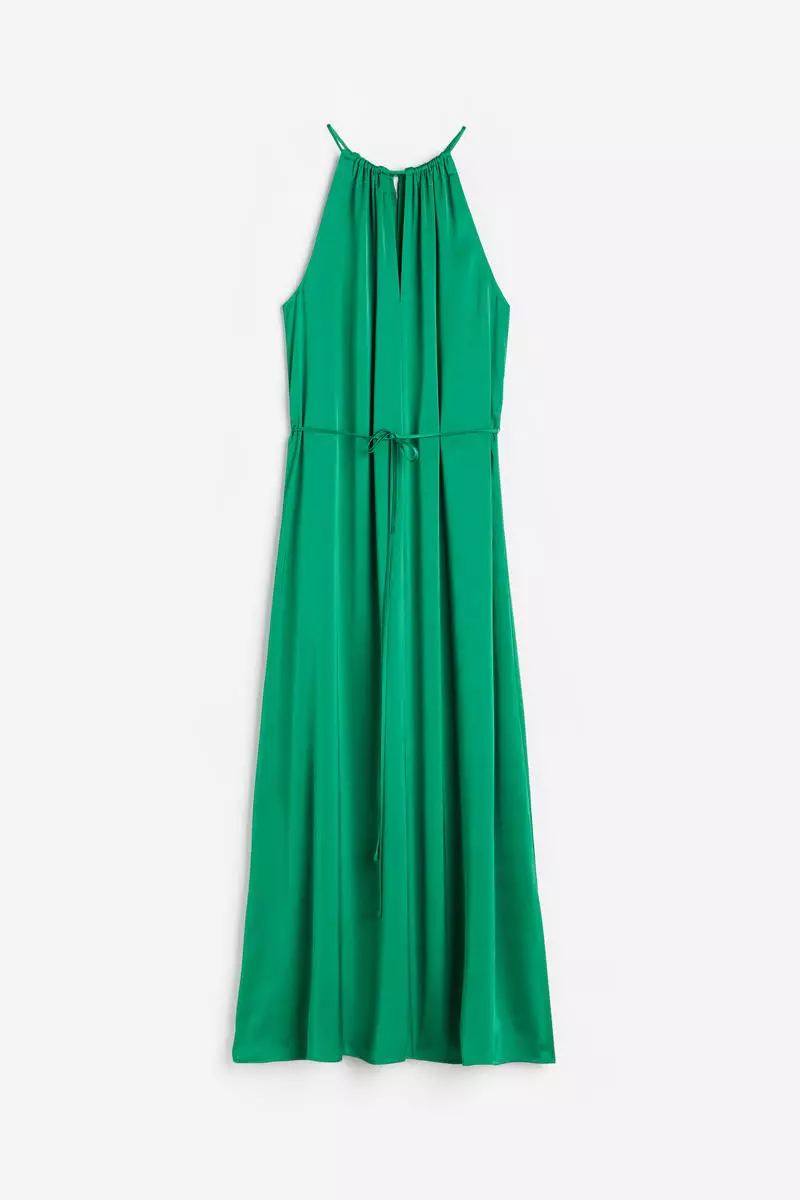 Buy H&M Long satin dress 2024 Online ZALORA