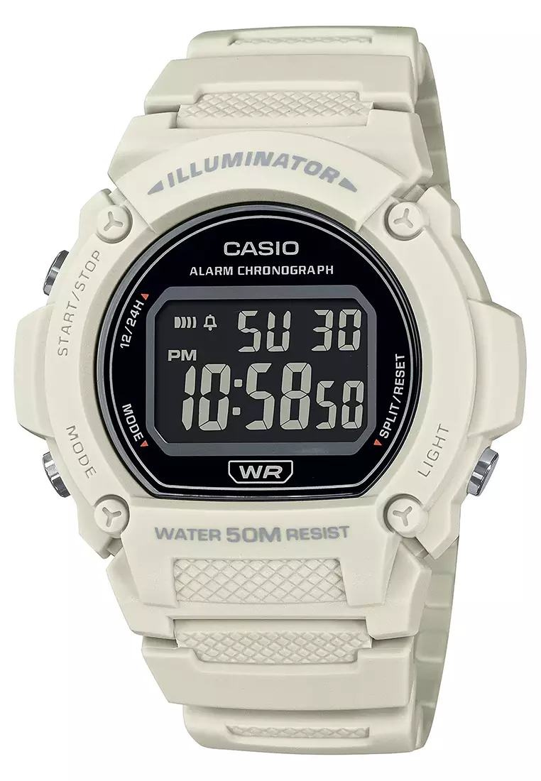 Jam Tangan Digital Pria Casio Standard W-219HC-8BV - Resin Band