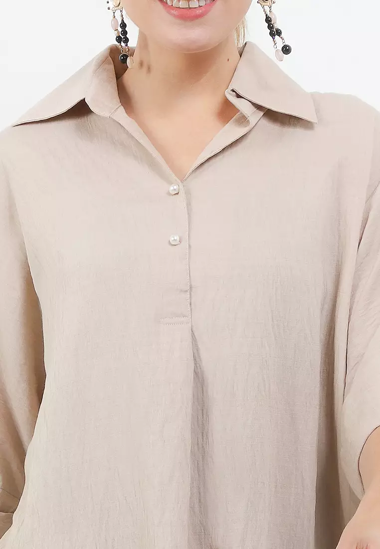 Woman's Shirt Dolman Proud 3/4-length Sleeves