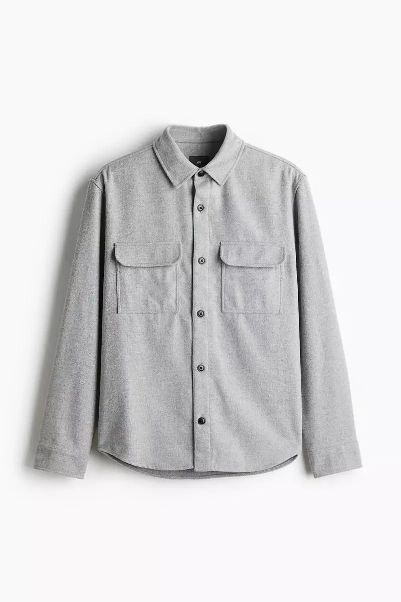 Regular Fit Felted overshirt