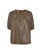 Vero Moda brown Sola Gloria Short Sleeves Coated Top 09E9BAAB674519GS_5