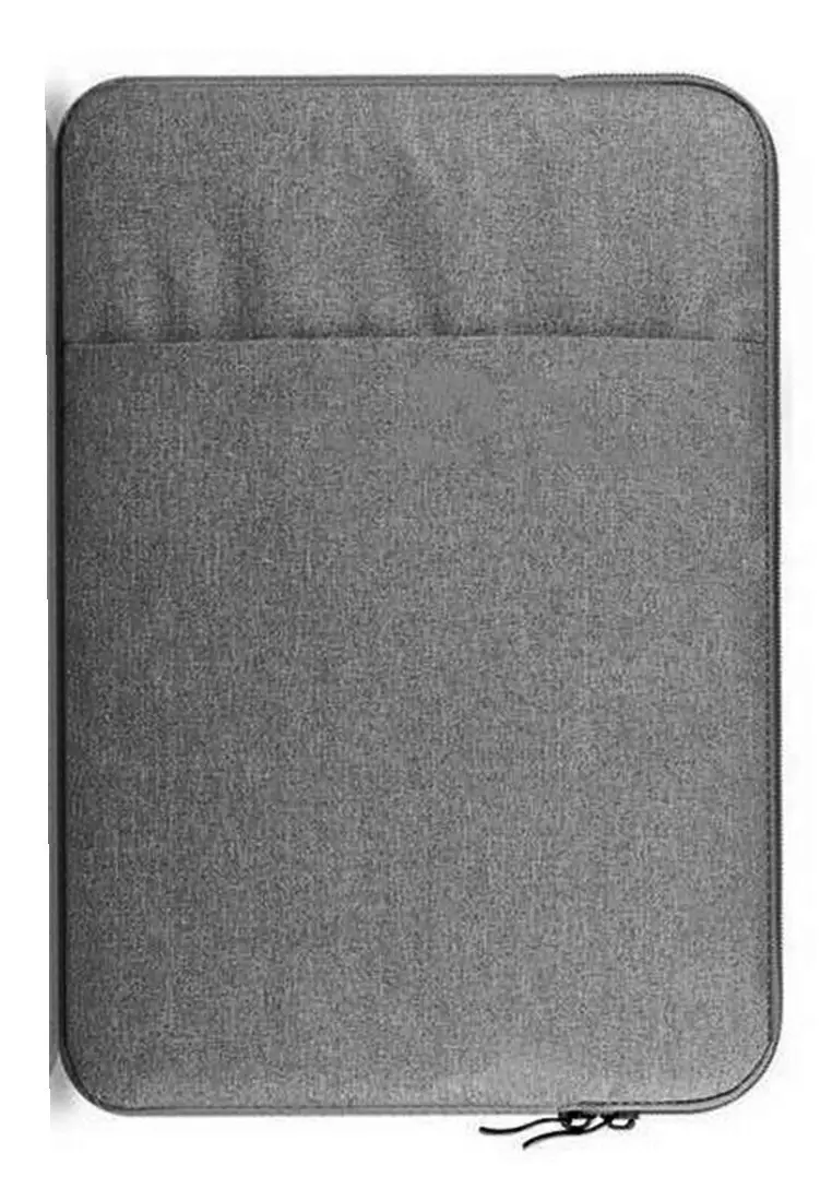 Quenty Tas Laptop Unisex Sleeve Bag Case 14 Inch Large Storage Material Nylon ORIGINAL - Gray