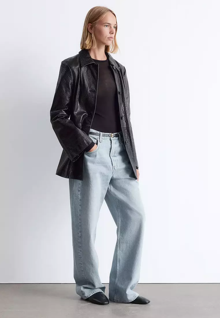 桶形褲腳牛仔褲