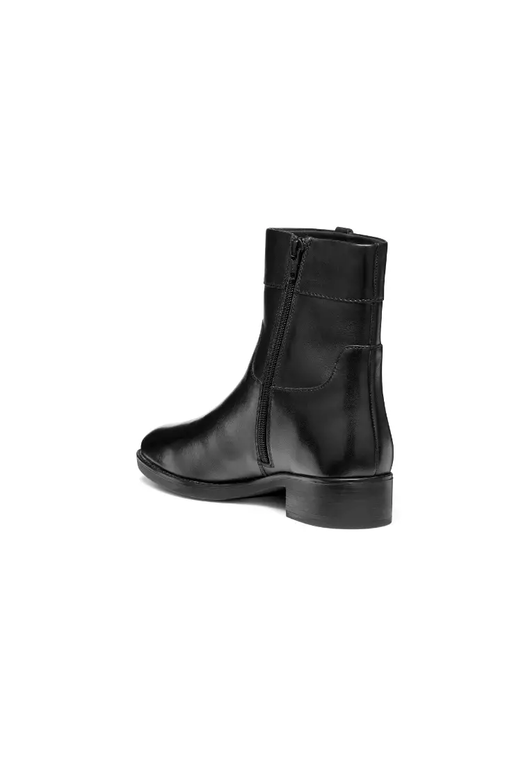 GEOX Ladies Felicity Low heel Ankle Boots - Black D56G1A-00043-C9999F5