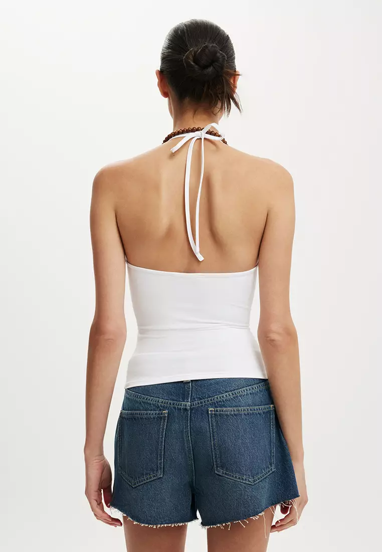 Hold Me Tie Halter Top