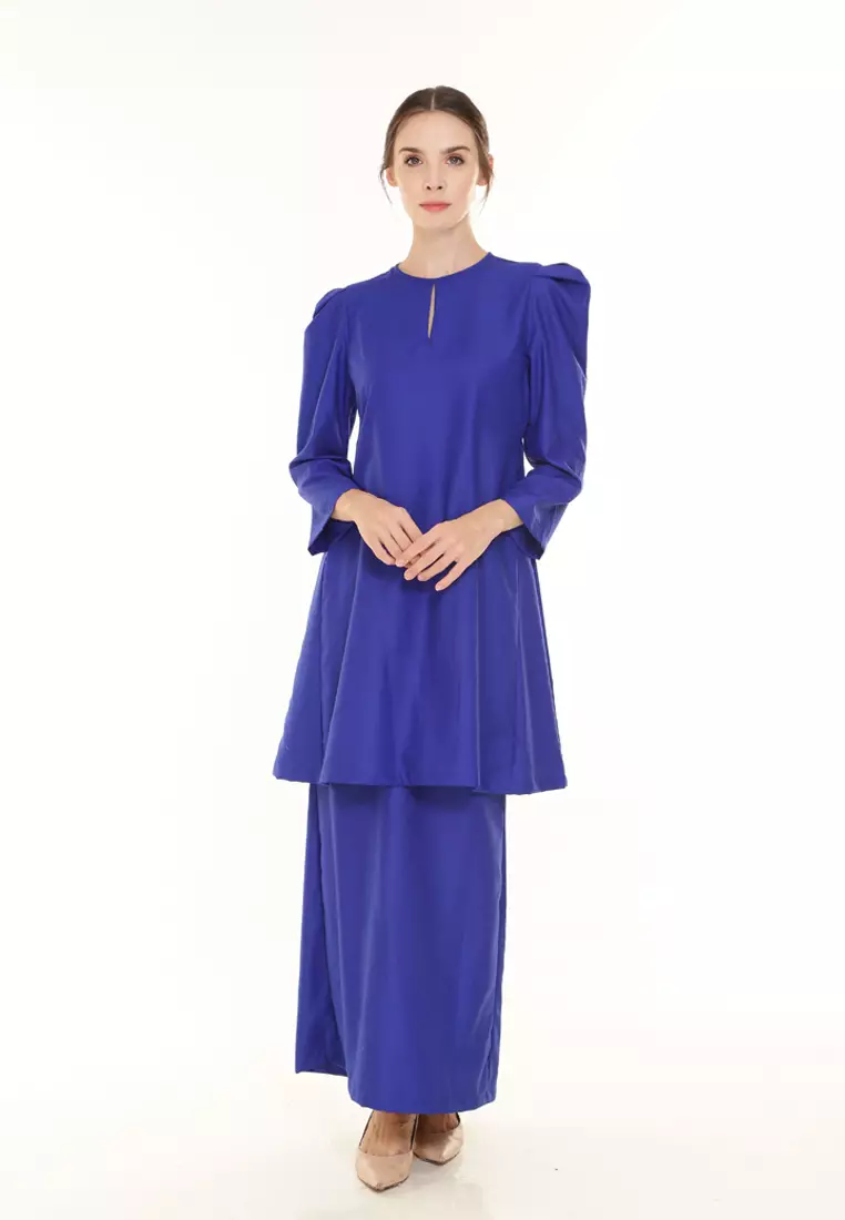 Yarra Kurung Pahang Modern in Royal Blue