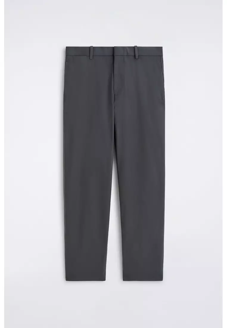 COTTON REGULAR-FIT STRAIGHT-LEG CHINOS