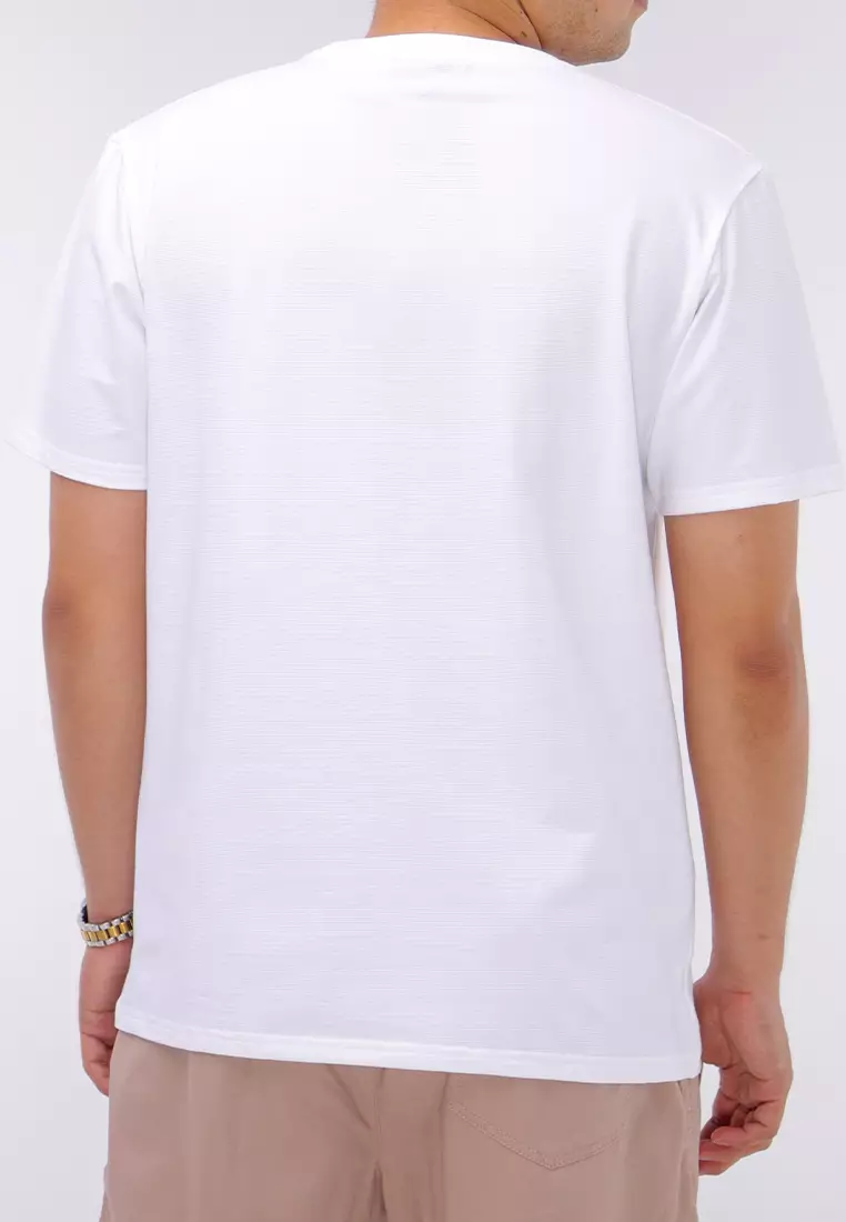 Round Neck Crazylines Short Sleeve