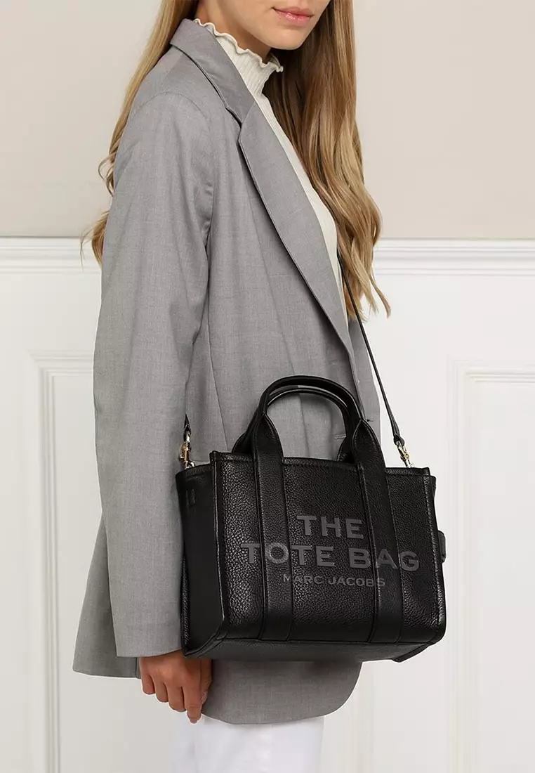 Leather The Tote Small Traveler Tote Bag H009L01SP21 Black