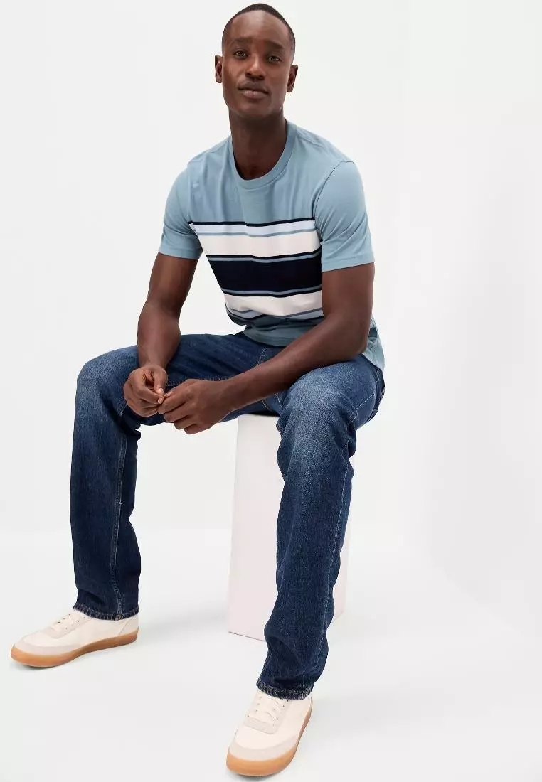 Crew-Neck Striped T-Shirt