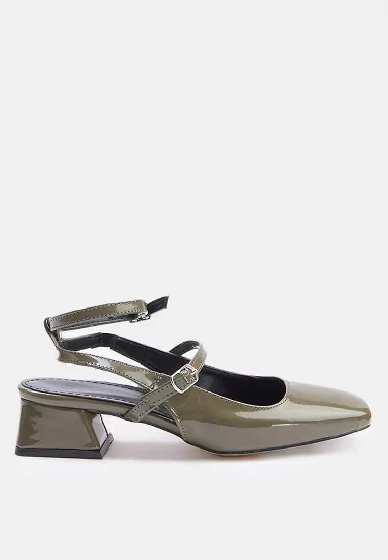 Trendyol Mary Jane Ankle Strap Square Toe Heeled Shoes