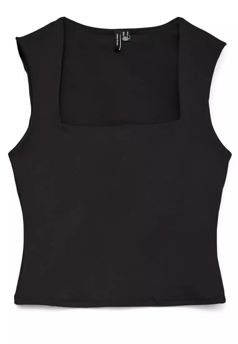 Sleeveless Square Neck Top