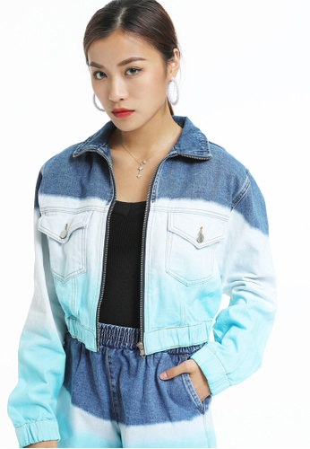 Buy London Rag Aqua Tie Dye Denim Jacket Zalora Hk Tie the look together, literally, by wearing a belt bag over both layers, high at. zalora hk