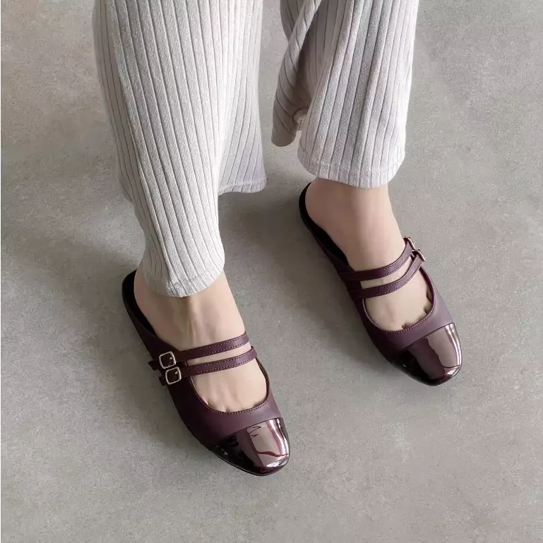 Blow Alba Mary Jane Flats Mules Wanita BLWF 0047