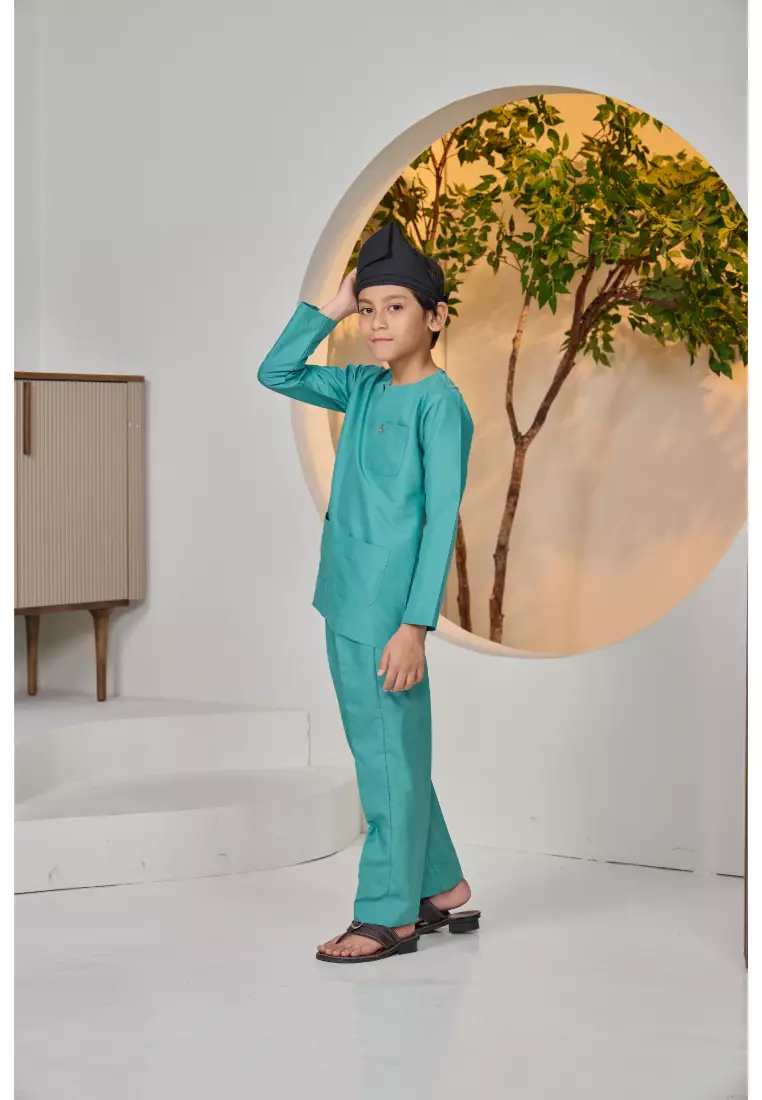Baju Melayu Moden Teluk Belanga For Kids