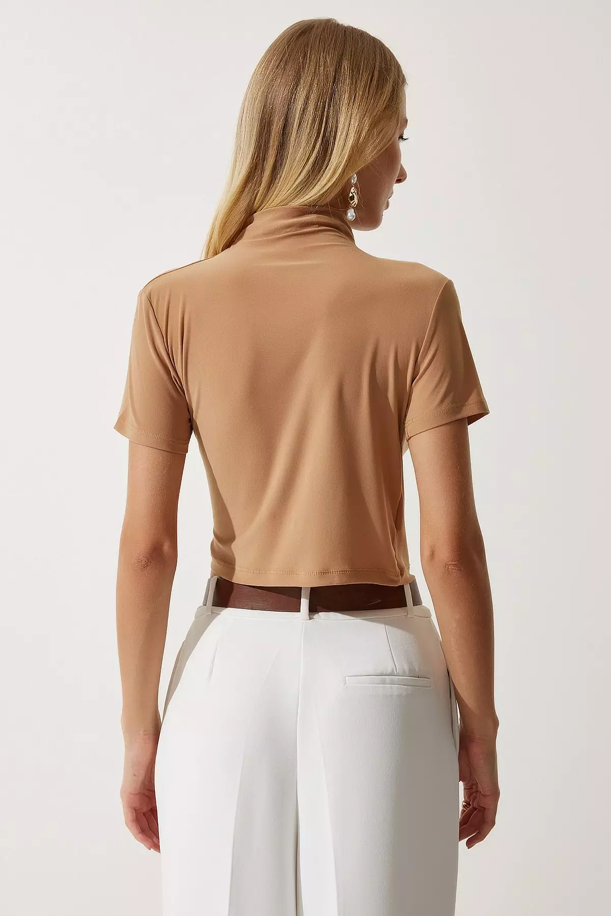 Short Sleeves Ruched Blouse