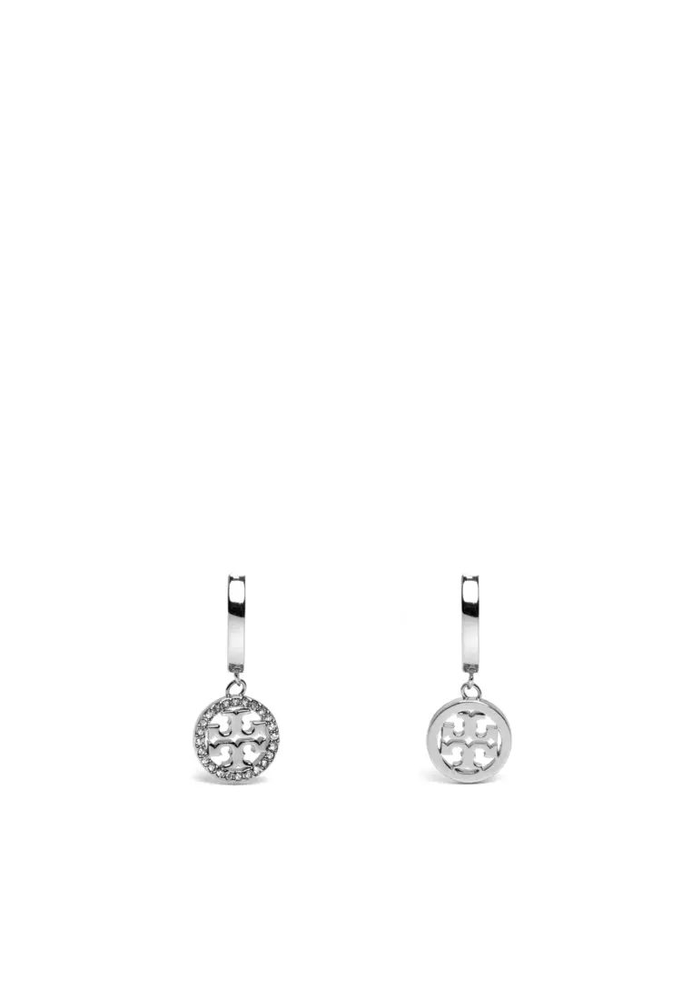Tory burch milgrain hoop earrings hot sale