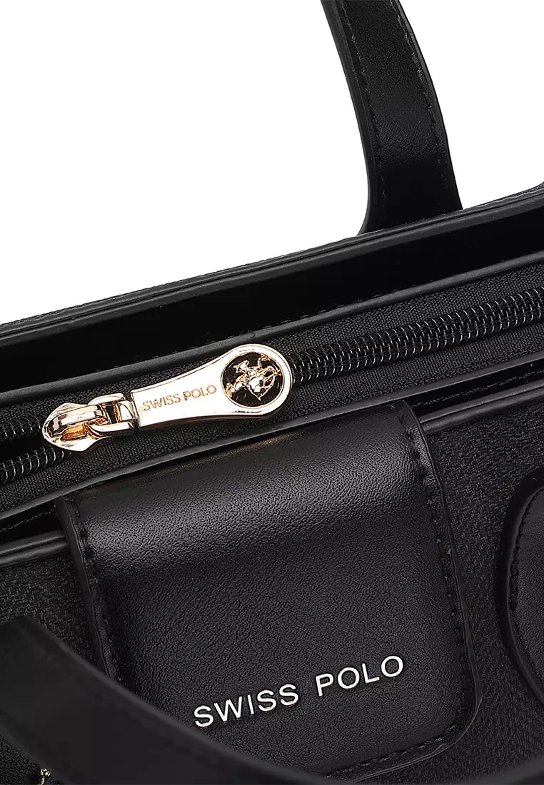 Women's Top Handle Bag / Sling Bag / Crossbody Bag / Shoulder Bag (Tas Tangan Wanita / Tas Selempang Wanita / Tas Bahu Wanita) - Hitam