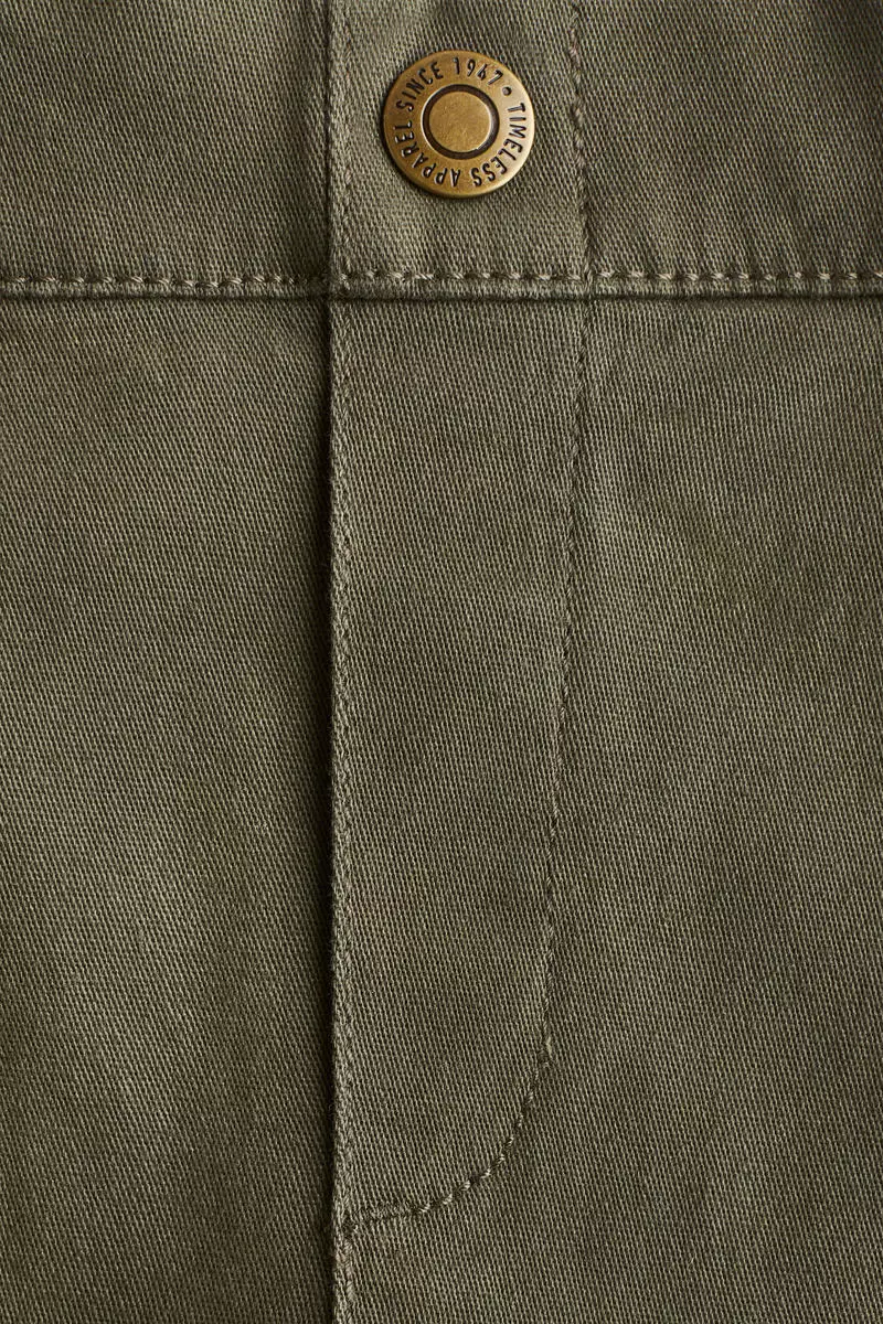 Cotton twill cargo trousers