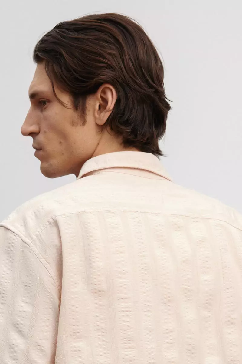 Regular Fit Textured short-sleeved shirt