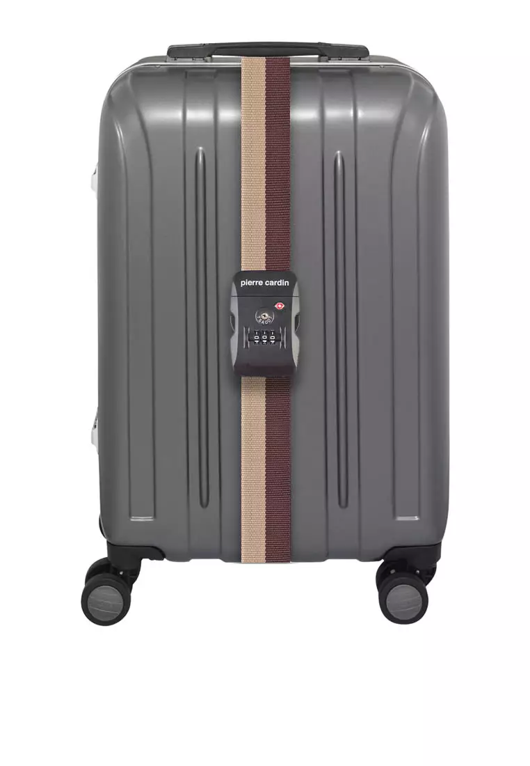 Pierre Cardin Strap Koper Travel Strap to Secure Luggage Tali Pengaman Sabuk Koper TSA