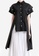 Twenty Eight Shoes black VANSA Loose Irregular Short-sleeved Shirt  VCW-Bs5097 12064AAA445228GS_1