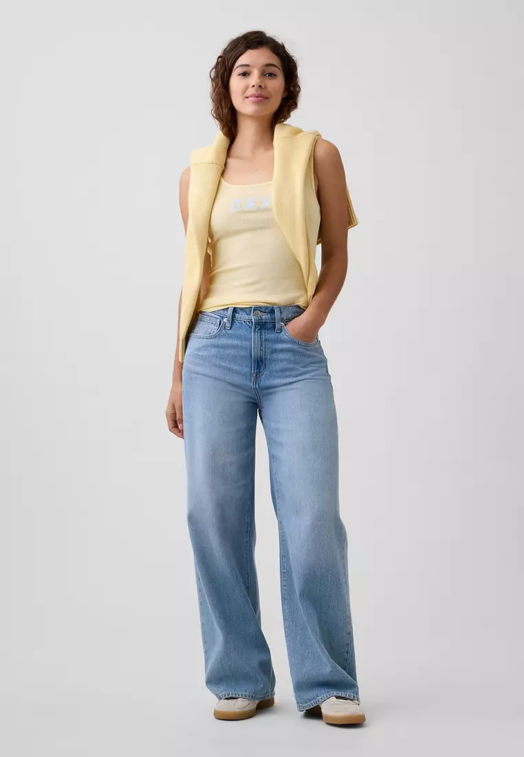 Ribbed Logo Tank Top