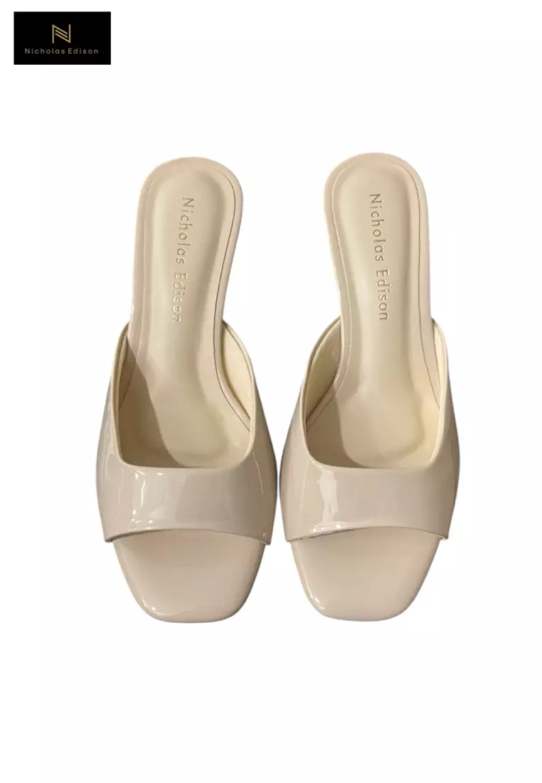 Nicholas Edison Heel Fika Beige