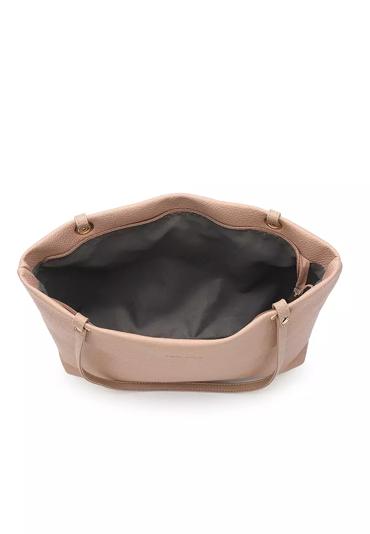 Women's 2-in-1 Tote Bag & Pouch - Pink