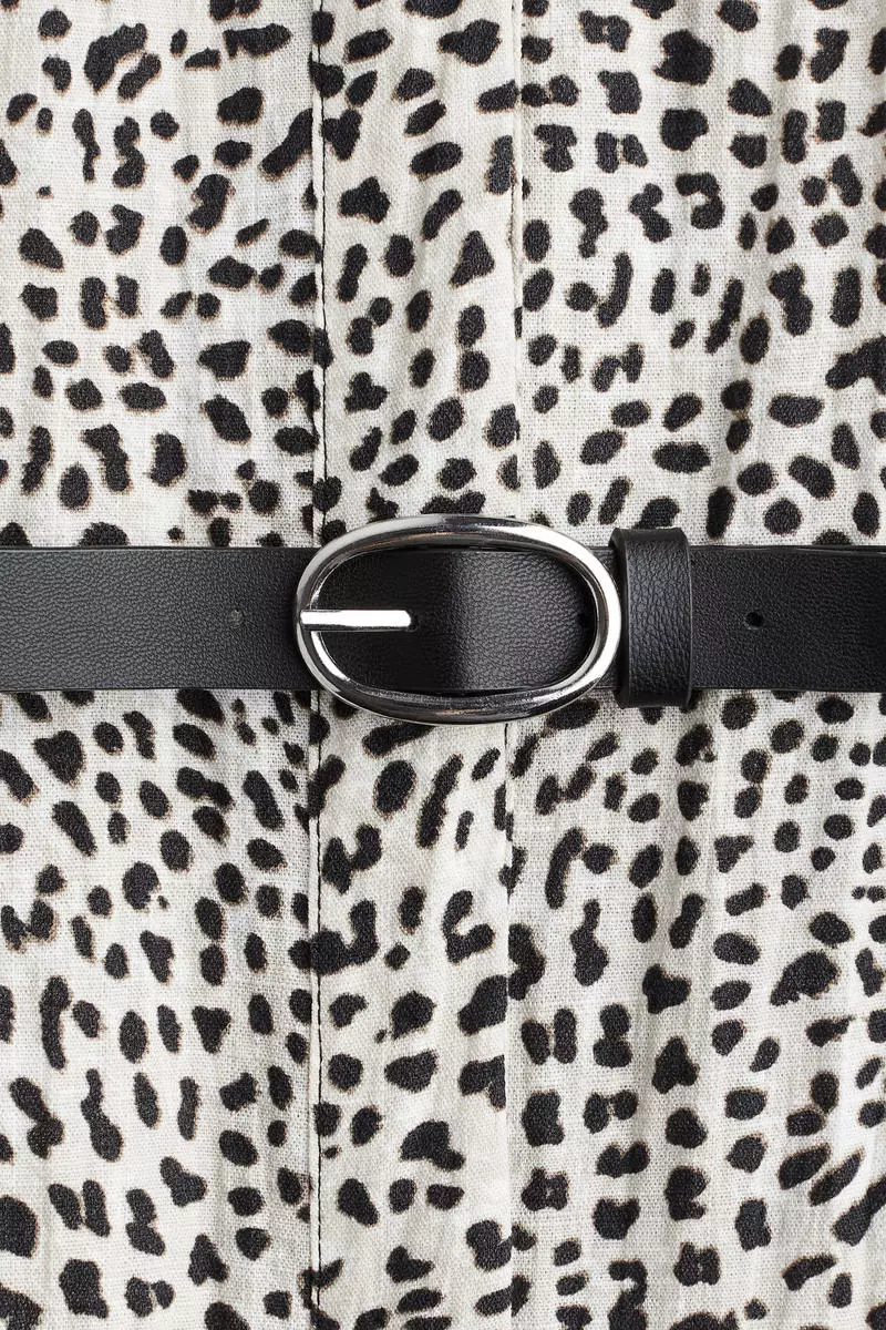 Belted shirt dress
