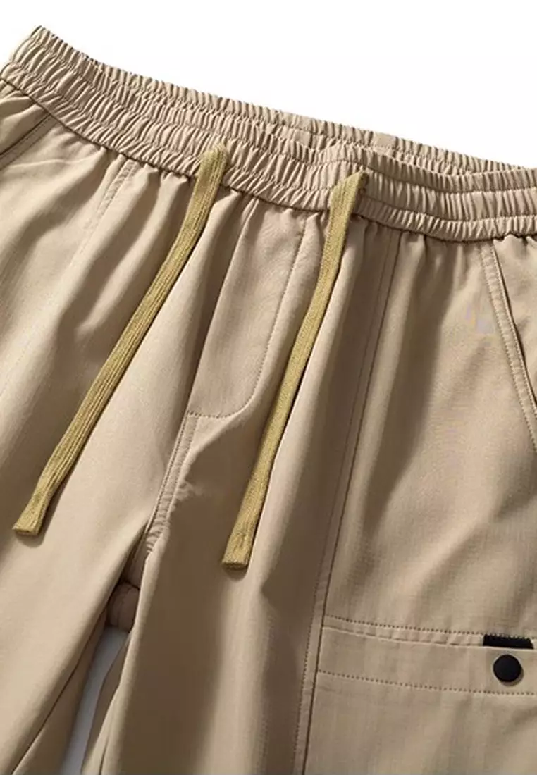 Drawstring Casual Cargo Trousers