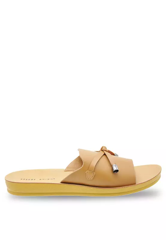 Ribbon Slip On Sandals