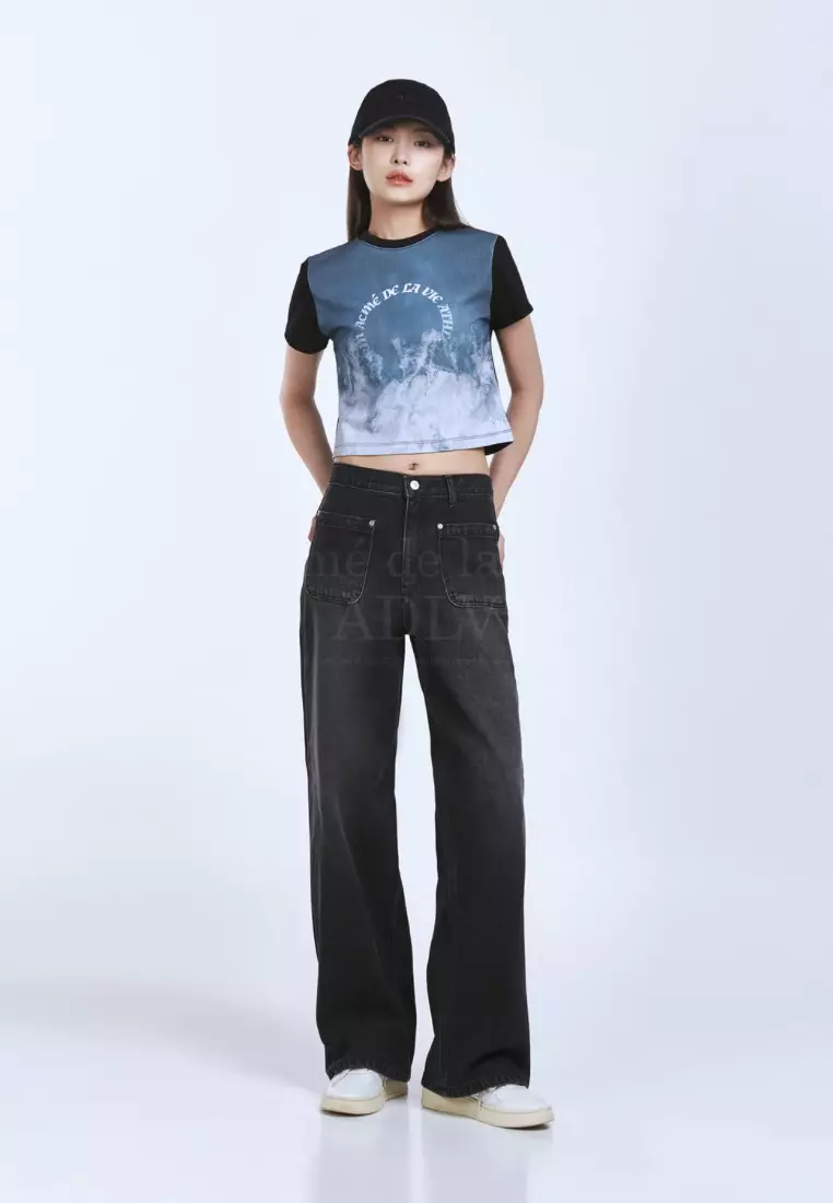 関税込☆ACME DE LA VIE★OCEAN ARTWORK CROP SHORT SLEEVE T★ 関税込☆ACME DE LA VIE☆OCEAN ARTWORK CROP SHORT SLEEVE T