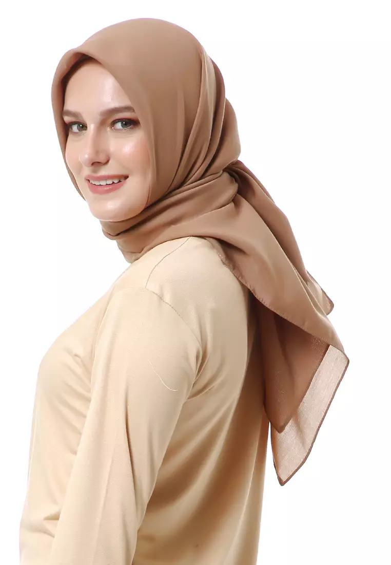 Vierra Jilbab Segiempat Paris Polos Premium Best Style - Milo